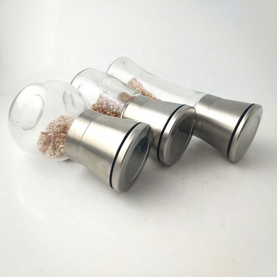 High quality glass pepper grinders salt and pepper mill