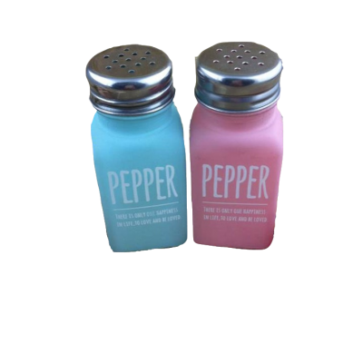 Small glass sauce bottles pepper glass condiment bottle spice shaker mini salt pepper shaker bottles