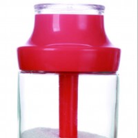 SINOGLASS trade assurance 1 PC 250ml  glass sugar jar measured glass sugar dispenser